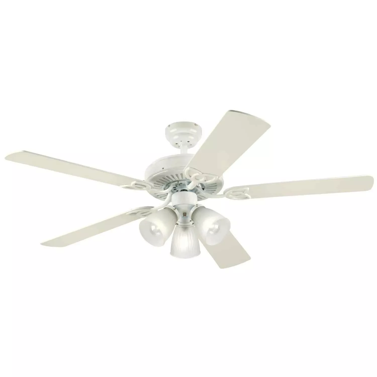 Vintage Series Ceiling Fan, White, 5 Blades, 52-in.
