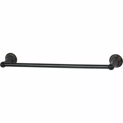 Vintage Towel Bar, Brushed Bronze, 18-in.