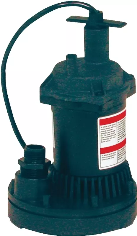Water Removal Utility Pump, 1/6 Hp