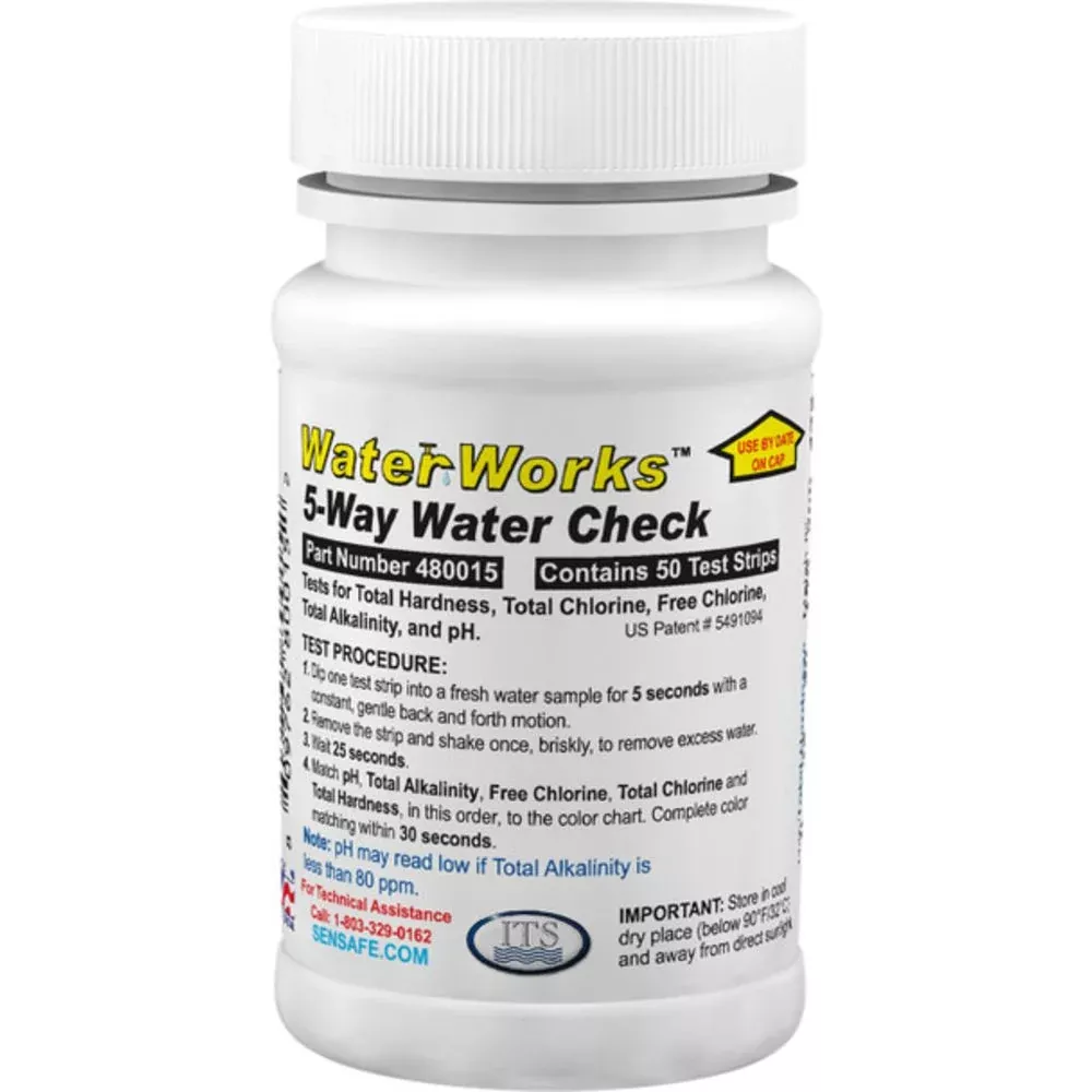 WaterWorks™ 5-WAY Water Check Test Strips CLEARANCE