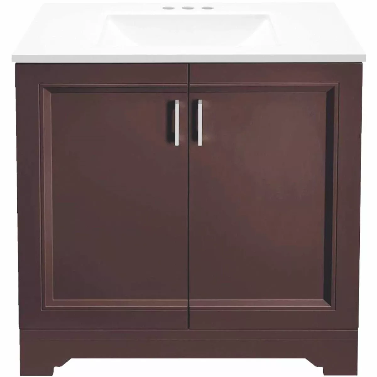Waverly Bathroom Vanity Combo, Espresso Cabinets, 18-in. W