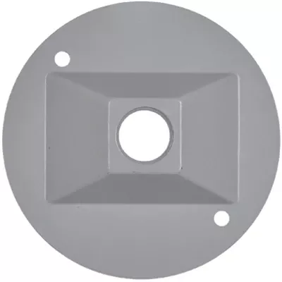 Weatherproof Round Lampholder Cover, Gray