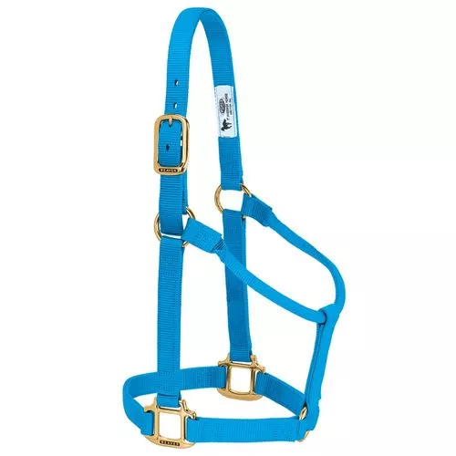 Weaver™ Nylon Adjustable Horse Halter Large, Hurricane Blue