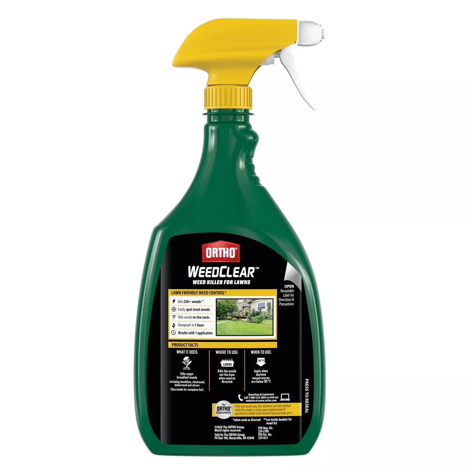 Weedclear Lawn Weed Killer Base Trigger, Ready To Use, 24 Oz.