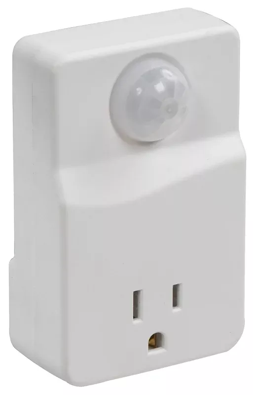 Westek MLC4BC Motion Activated Light Control, 10 A, 120 V, 100 deg Sensing, 25 ft Sensing, White