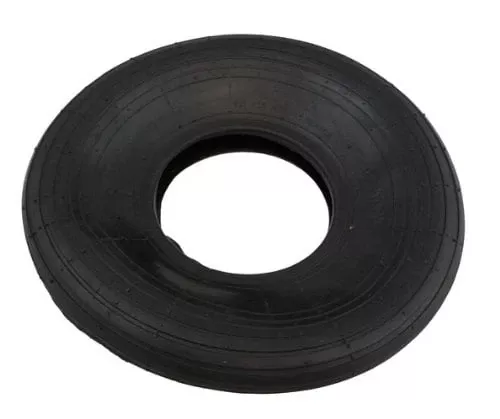 Wheelbarrow Tire, Ribbed Tread, Pneumatic, 4.00-6