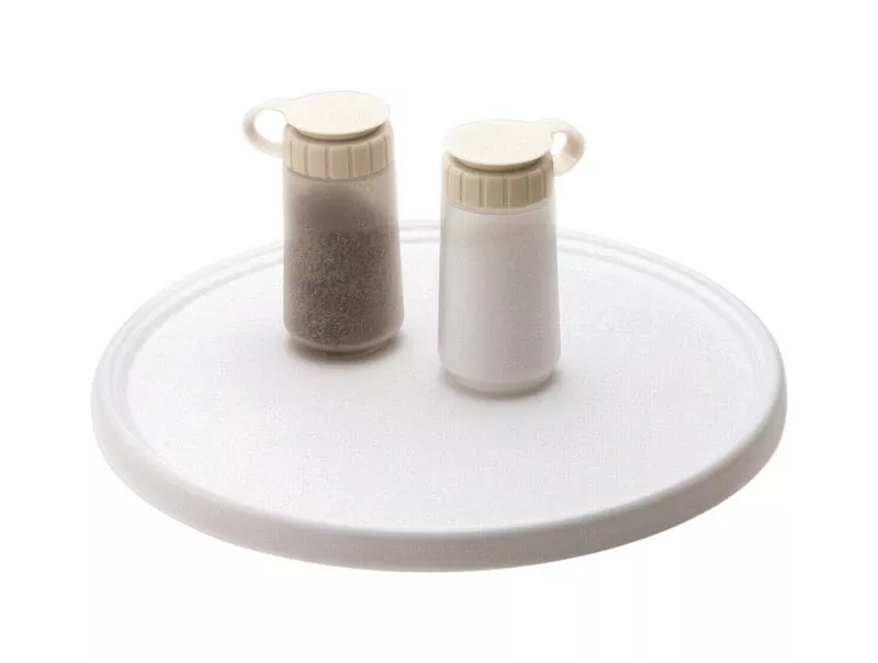 White 0.75 In. H X 10.5 In. Dia. Plastic Kitchen Turntable