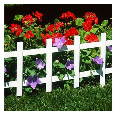 White Border Fence, 14 X33-in. L, 4-pk.