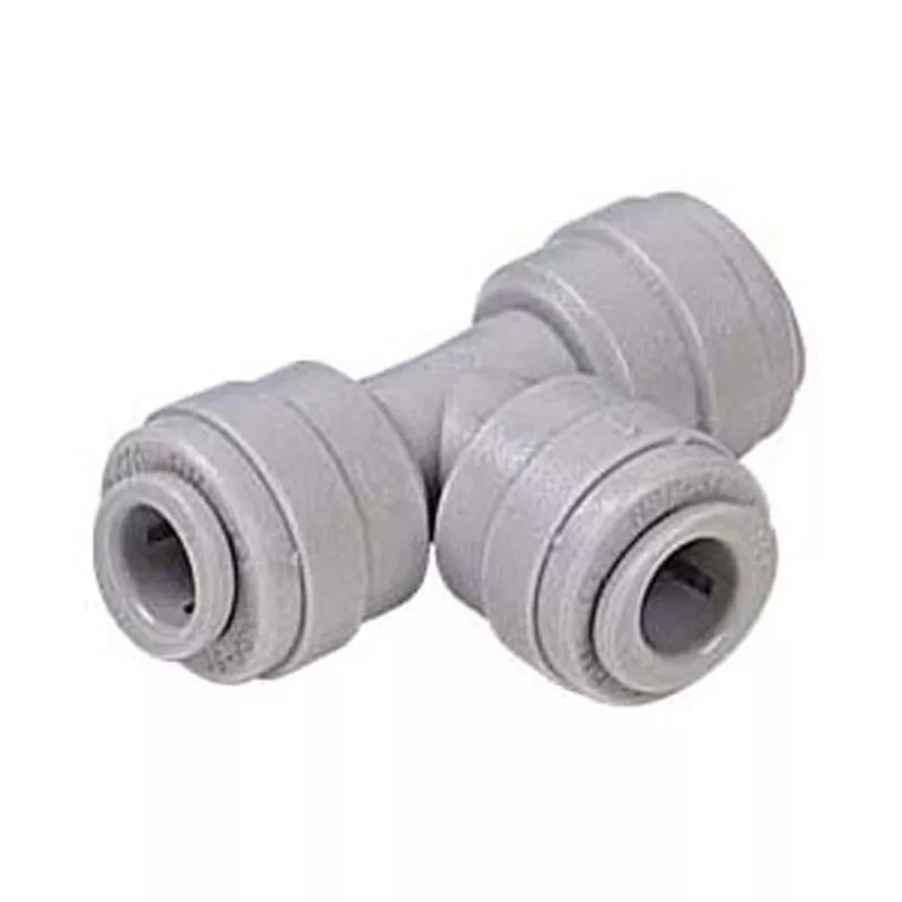 White DMfit Union Tee - 1/2" x 1/2" x 1/2" Push-in