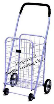 White Mini 4-wheel Folding Shopping Cart By Easy Wheels, Model 003wh