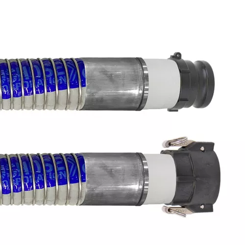 Willcox 4 in. Heavy Duty Polypropylene Chemical Hose Type 3094PSP w/ Polypropylene Female Coupler x Male Adapter Ends