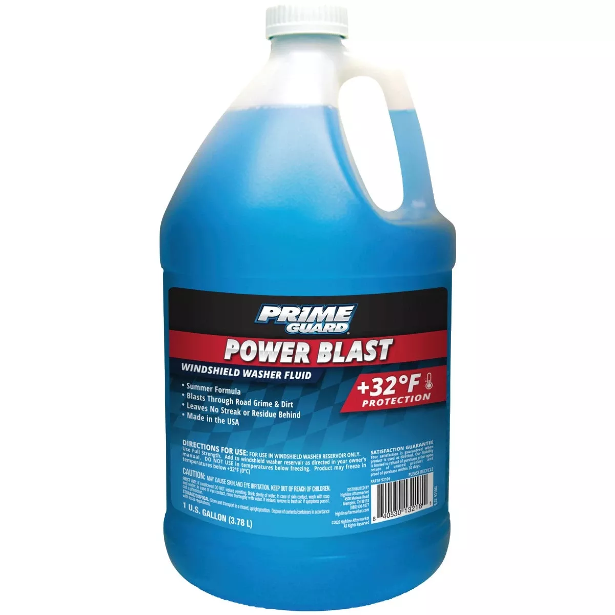 Windshield Washer Fluid, Summer Blend, 1 Gallon