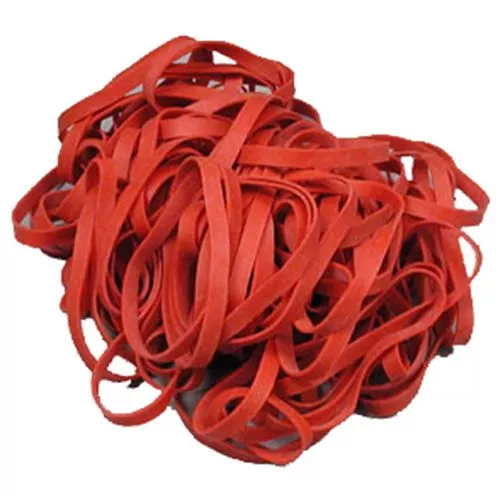 Winmore Brand #127 Red 7" Collard Rubber Bands 1# Bag