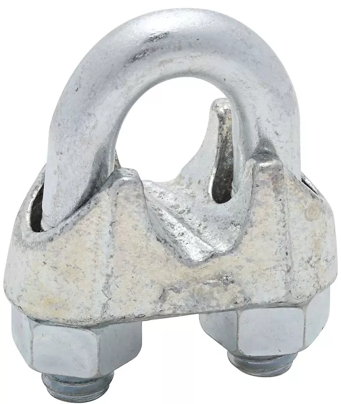 Wire Cable Clamp, Zinc, 1/2 In.