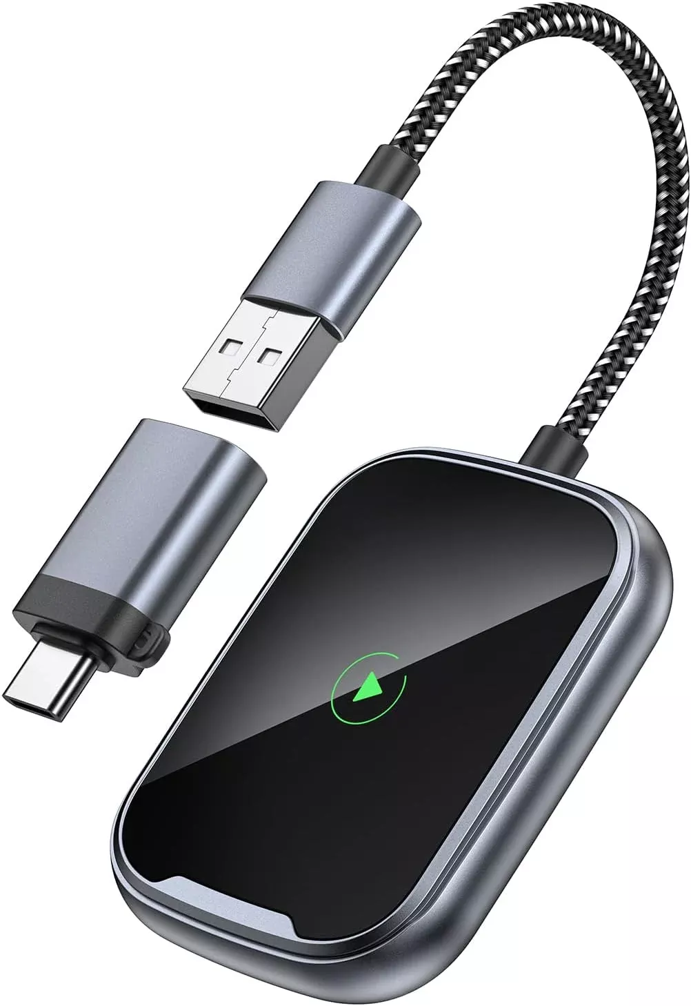 Wireless Carplay Adapter for iPhone, Bluetooth Carplay Dongle, Wired to Wireless Carplay Convert, USB-C Wireless Carplay for Car from 2018+ & for Apple iOS 10+