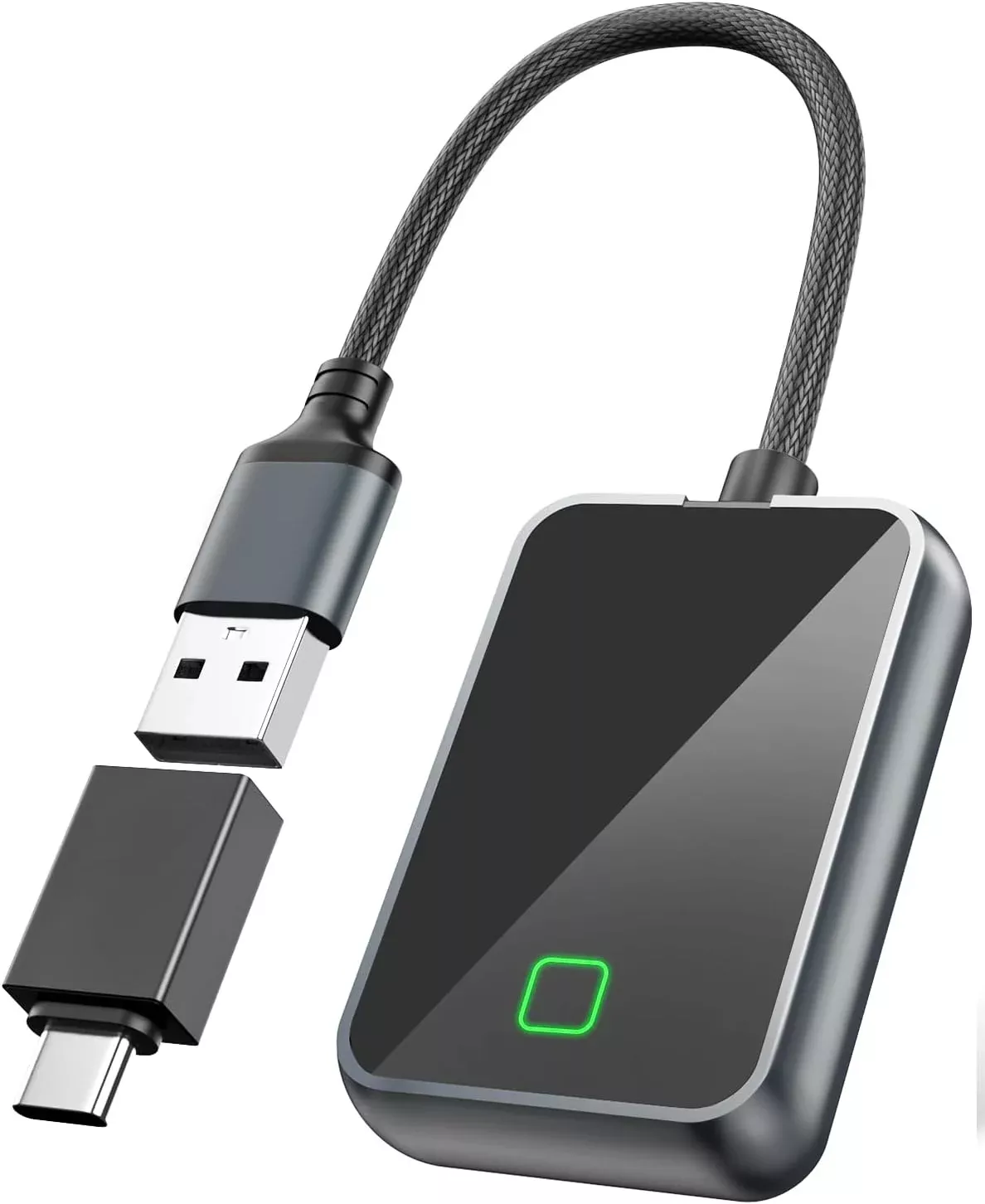 Wireless Carplay Adapter for iPhone, Converts Wired CarPlay to Wireless, Plug and Play Dongle for Apple CarPlay, Bluetooth Control Adapter for Cars from 2016 & Cars with Built-in CarPlay