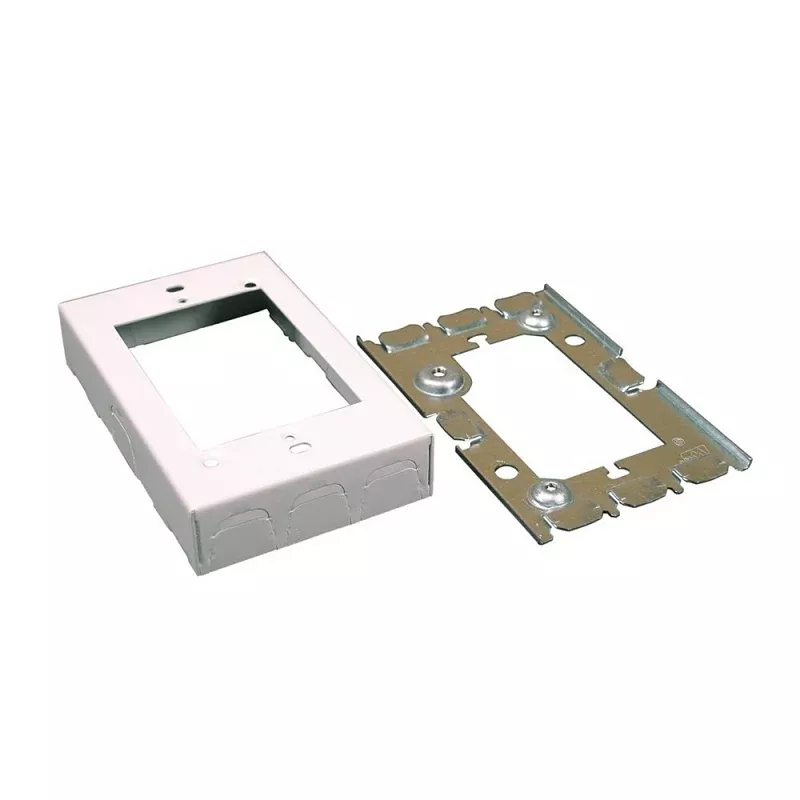 Wiremold BW5 Starter Box, Stamped Steel, White