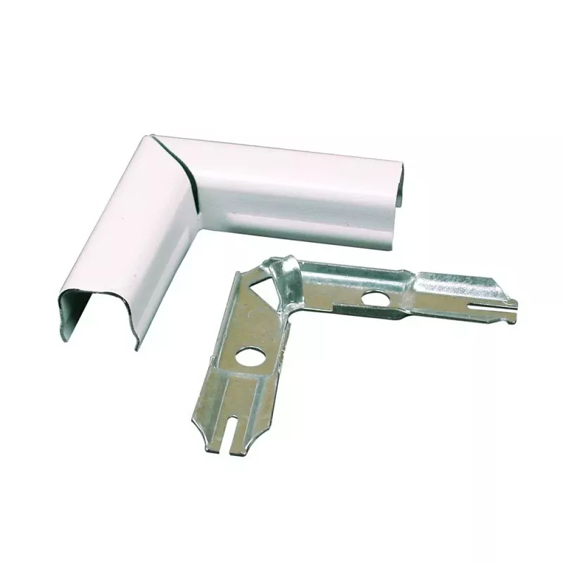 Wiremold BWH6 Raceway Elbow, Flat, Metal, White