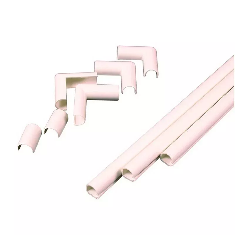 Wiremold CordMate C100 Cord Channel Kit, Plastic, Ivory