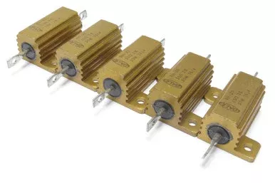 Wirewound Resistor, Dale RH-25, 15 Ohm, 25 Watt, 5 Piece