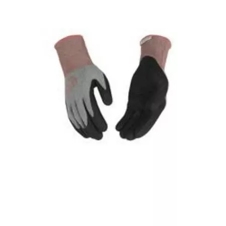 Women's Nylon Heather Gray Gloves, M