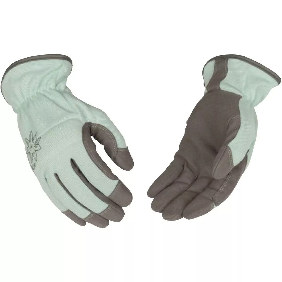 Women's Suede Gloves, Gray, S