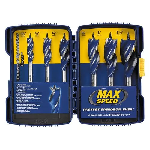 Wood Bit Set 6 Piece Irwin Speedbor MAX Speed