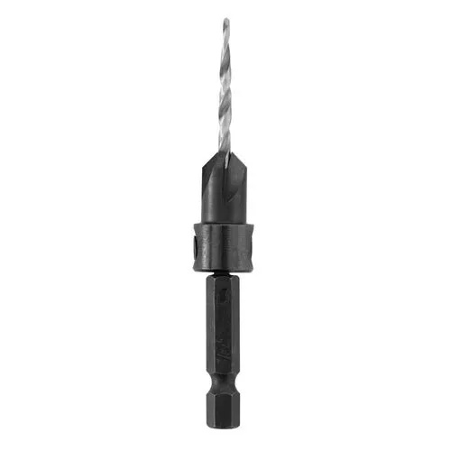 Wood Countersink 7/64" Bit Diameter, #4 Screw Size - 1/4" Plug Size