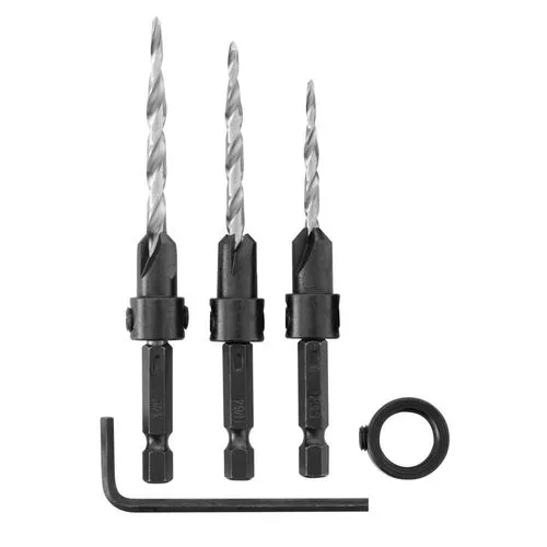 Wood Countersink Tapered Drill Set 4 Piece