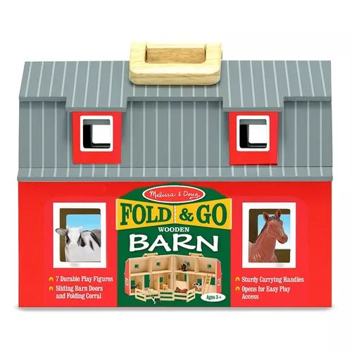 Wooden Fold & Go Barn 3+ Melissa & Doug
