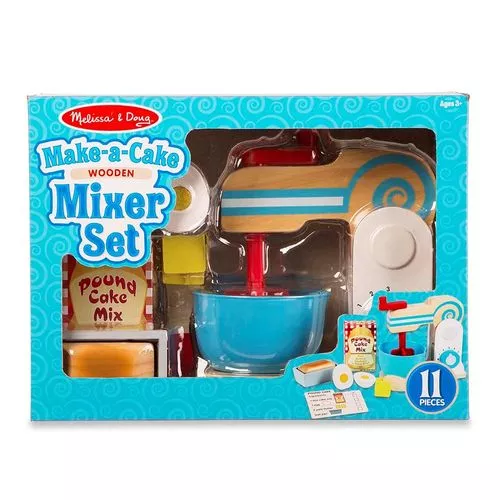 Wooden Make A Cake Mixer Set 3+ Melissa & Doug