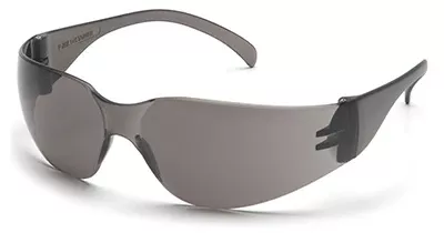 Wraparound Safety Glasses, Close-fit, Gray