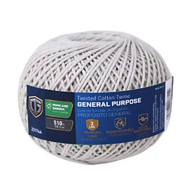 Wrapping Twine, Twisted Cotton, #16 X 510 Ft.