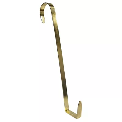 Wreath Hanger, Brass, 13-1/4 In.