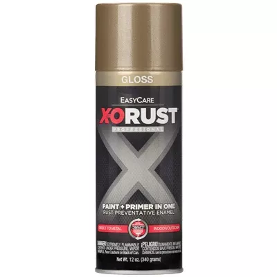X-o Rust Anti-rust Enamel Spray Paint & Primer, Bronze Gloss, 12 Oz.