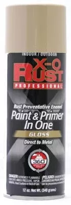 X-o Rust Anti-rust Enamel Spray Paint & Primer, Pebble Gloss, 12 Oz.