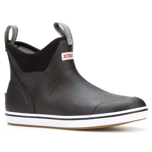 XTRATUF 6" Men's Ankle Deck Boot, Black, 11