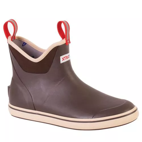 XTRATUF 6" Men's Ankle Deck Boot, Brown/Tan, 12