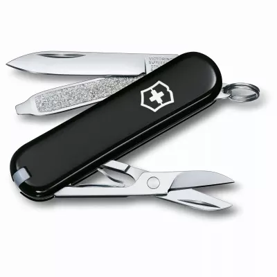 Y Black Classic Pocket Knife With 7 Functions, 2-1/4" Closed