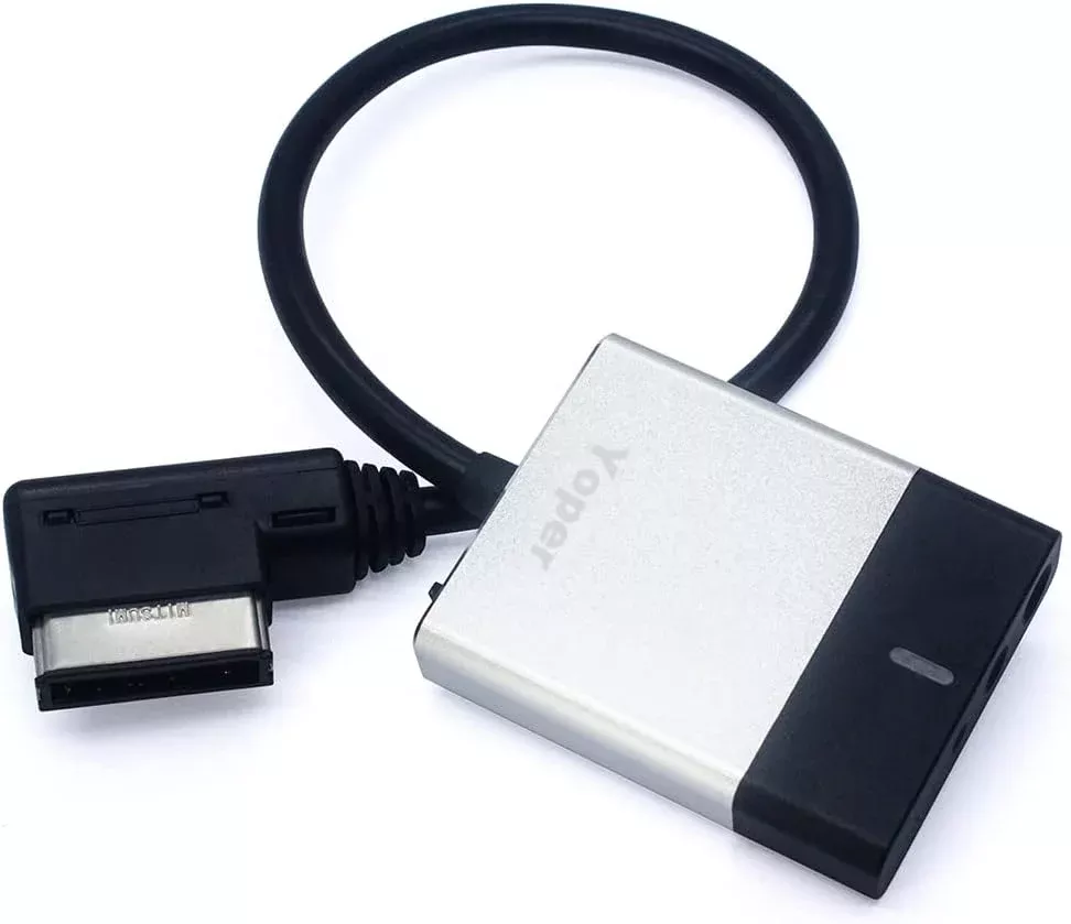 Yoper Bluetooth Car Kit Compatible with Audi Hi-Fi Music Interface Adapter AMI MDI MMI Connector Cable