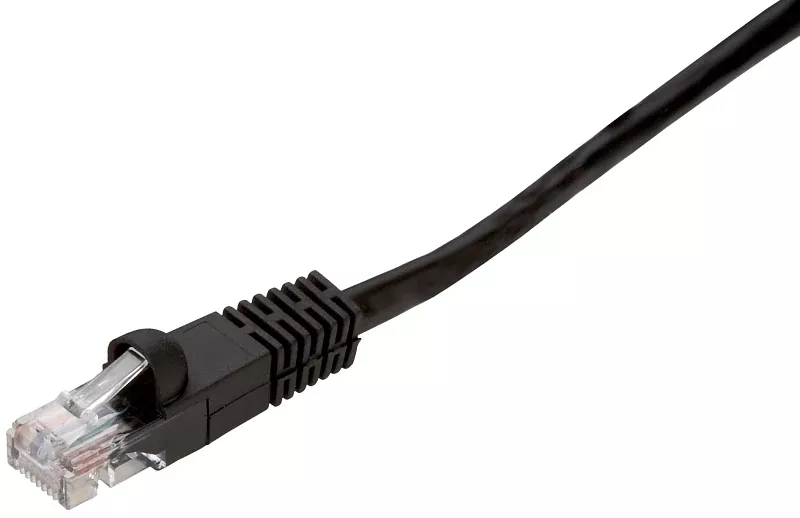 Zenith PN10506EB Network Cable, 50 ft L, Cat6e Category Rating, Black Sheath